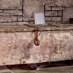From 1538, all parishes were supposed to keep records of baptisms, 
    marriages and deaths, although they were not required to write them down in a special register with parchment pages until 1597.  
    These records had to be kept in a locked chest, like this one in the church at Llantilio Crossenny (Monmouthshire)