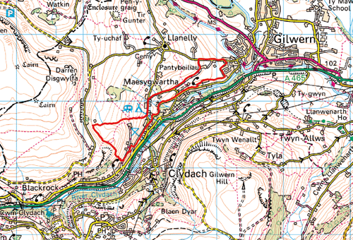 HLCA 009 Maesygwartha and Rhonos-uchaf Enclosed Valley Side: Llethr Cwm Amgaedig Maesygwartha a Rhonos-uchaf