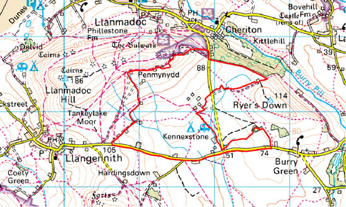 Kennexstone and Tankeylake Location Map