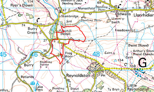 Hillend Location Map