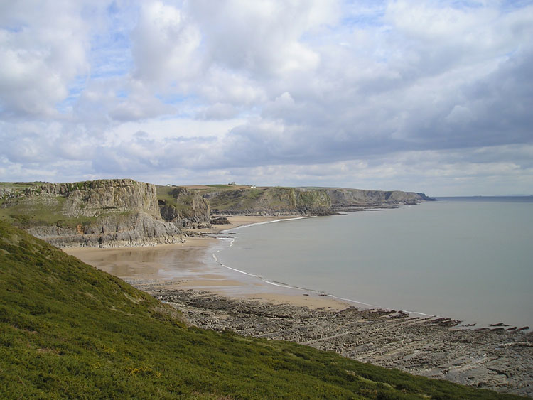 Photo of Worm's Head and South West Gower Cliffs