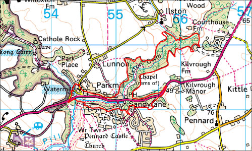 Ilston Valley Location Map