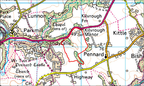 Kilvrough Manor Location Map