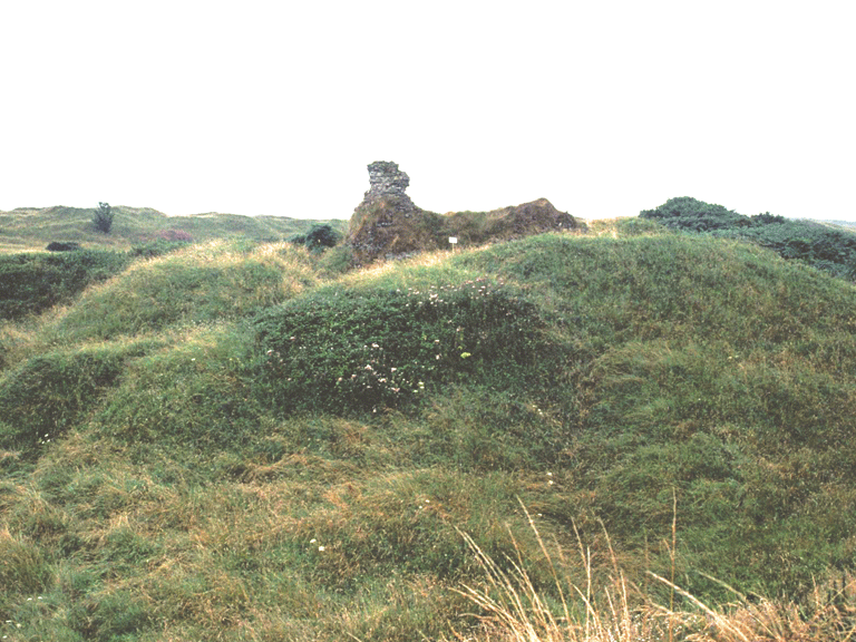 Kenfig Castle and burrows.