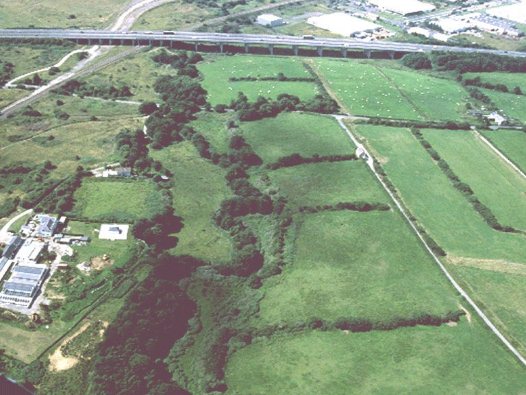 River Kenfig and Llanmihangel - post-medieval settlement/fields.
