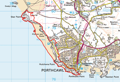 HLCA 010 Trwyn y Sger i Drwyn Porthcawl: 010 Sker Point to Porthcawl Point