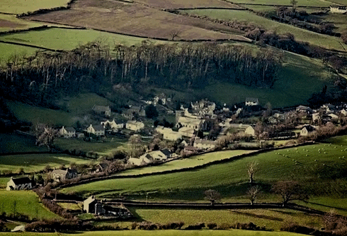Aerial view of Llancarfan