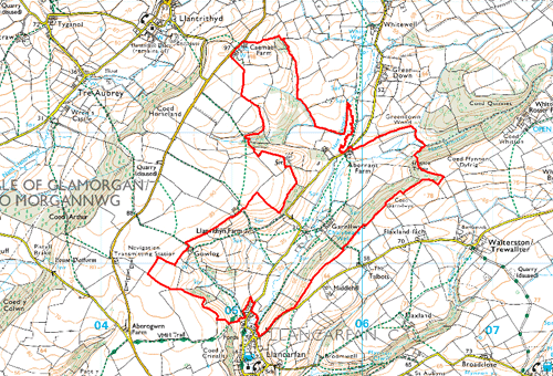 HLC 008 Middle Llancarfan Valley: Llanvithyn and Garnllwyd