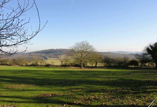 View across fieldscape of HLCA015.