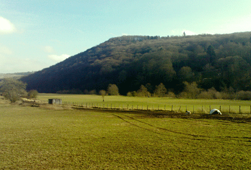 View to the southeast across Mynydd y Garn-fawr.