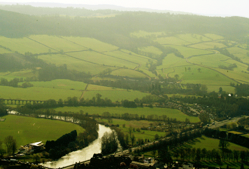 View to the southeast across Mynydd y Garn-fawr.