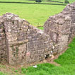 The blocked south gate at Caerwent.