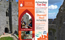 Archaeology Fun Day, Oystermouth Castle poster