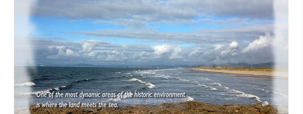 View from Sker Point looking west along Kenfig Sands