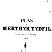 Early 19th century plan of Ynysfach Ironworks. Wood 1836.